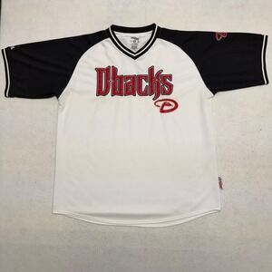 Stitches Mens 2XL MLB Diamondbacks Jersey White Stitched Embroidery